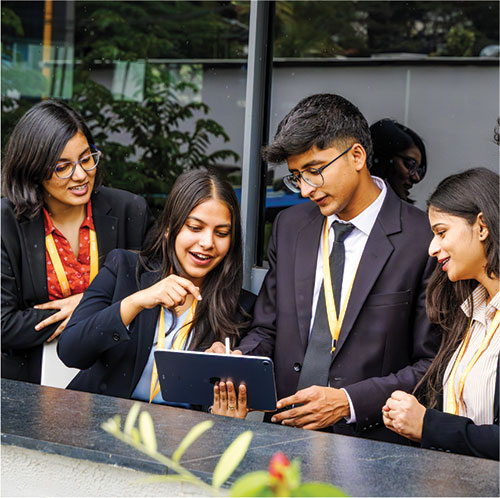 Students learning at ISBR