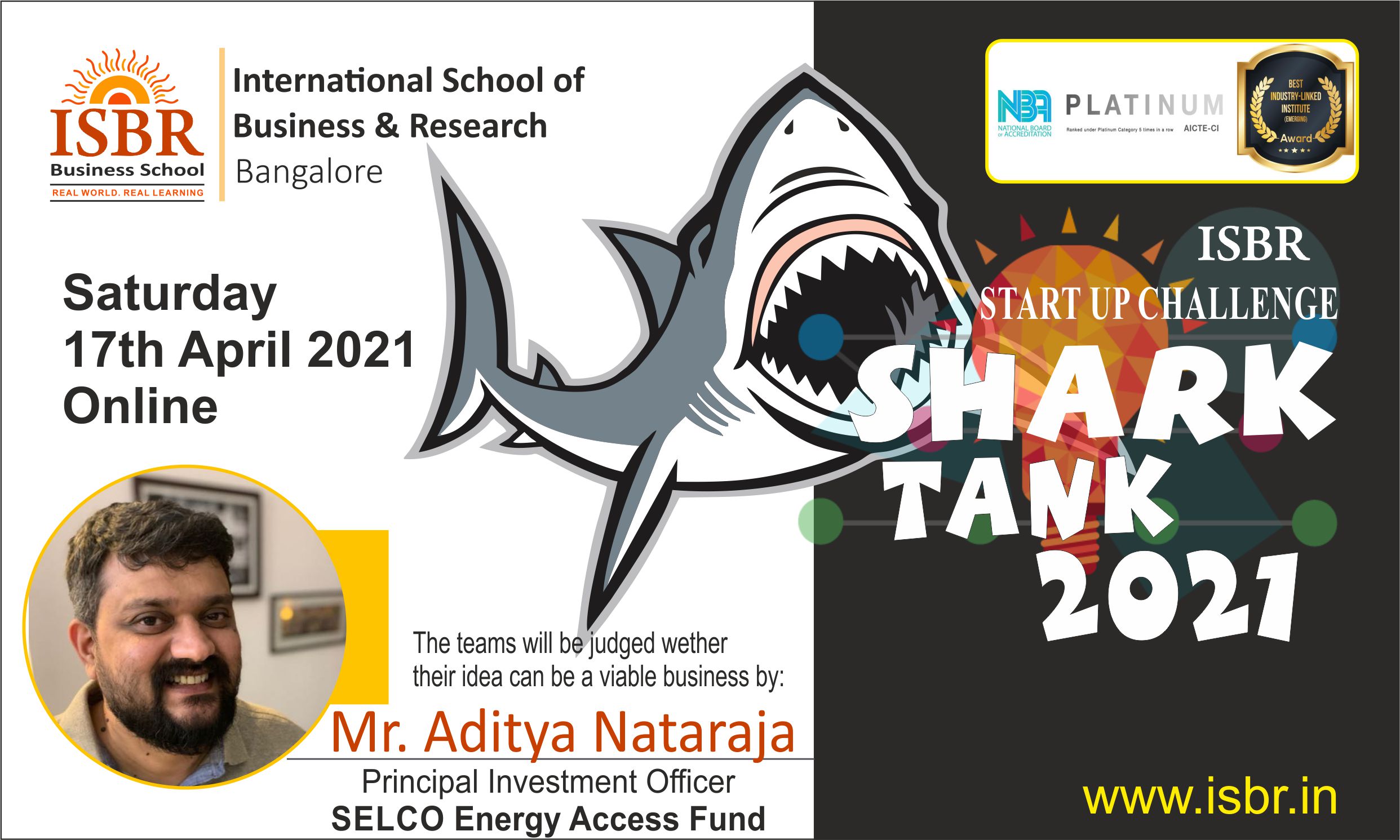 ISBR Startup Challenge - ISBR Institutions