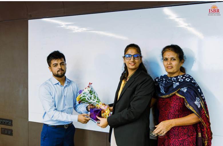 Alumni Success Story session at ISBR Business School featuring career lessons from Shubham Hemani