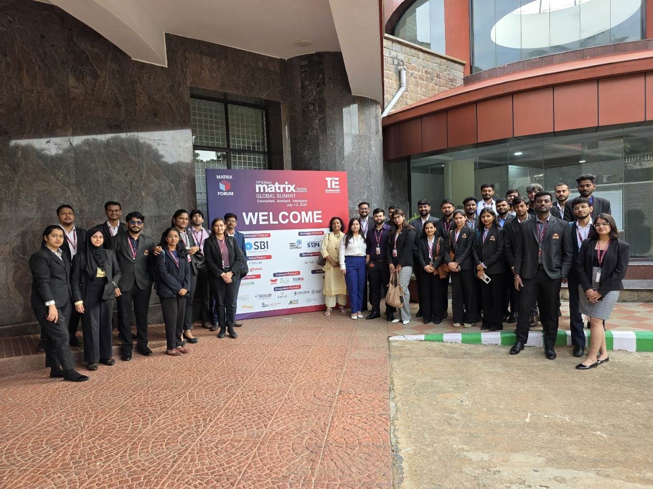 EV startup demonstration booth at Matrix Global Summit attended by ISBR volunteers.