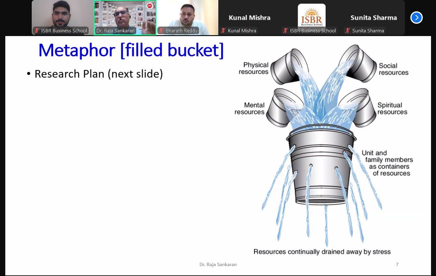 FPM scholars attending a virtual research proposal masterclass