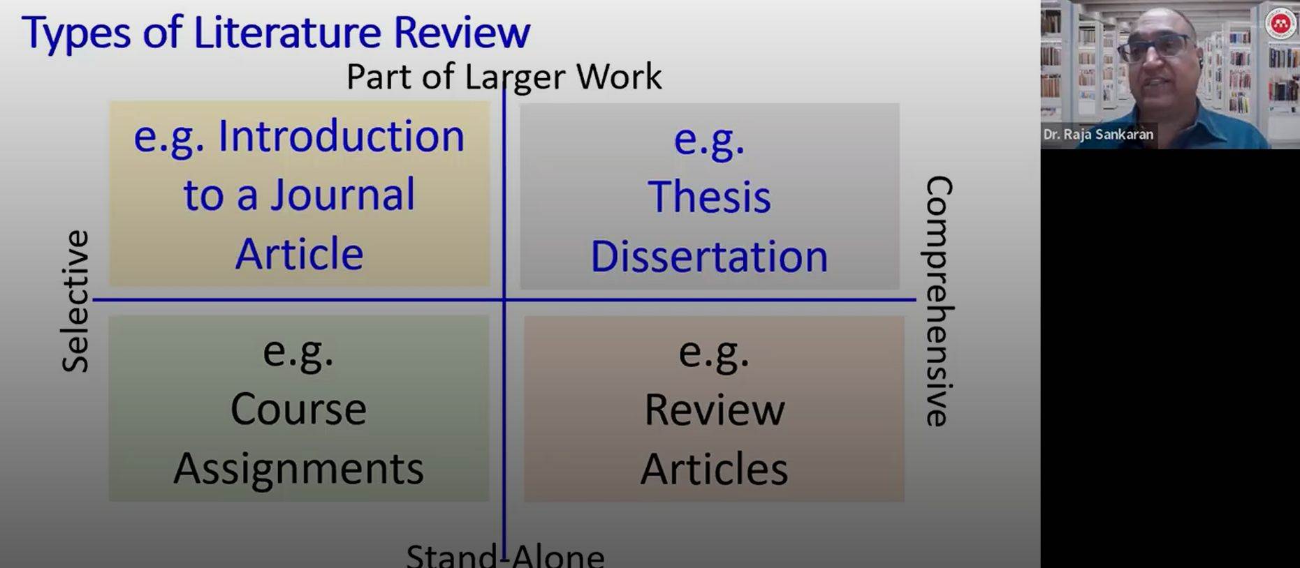 Dr. Raja Sankaran delivering expert guidance to FPM scholars during the online workshop.