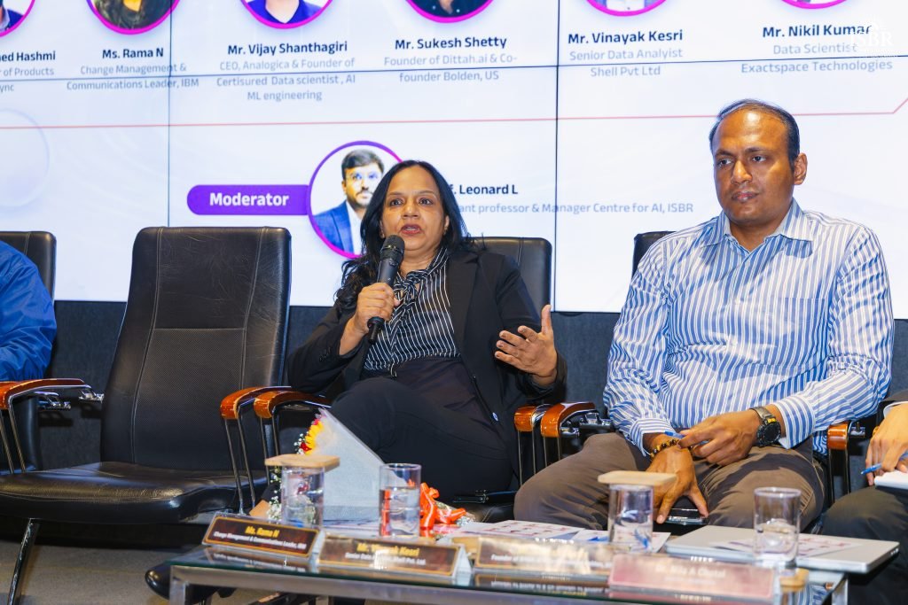 Industry leaders discussing AI careers and analytics skills at ISBR conclave 2026