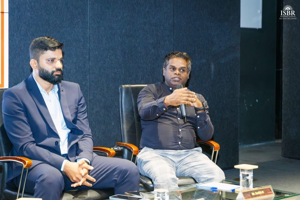 Alumnus speaking on AI marketing and branding at Brandstorm 2026 conclave
