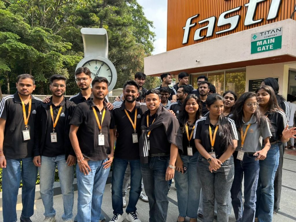 Titan Watches Hosur plant showcasing analog watch assembly line and experiential learning.